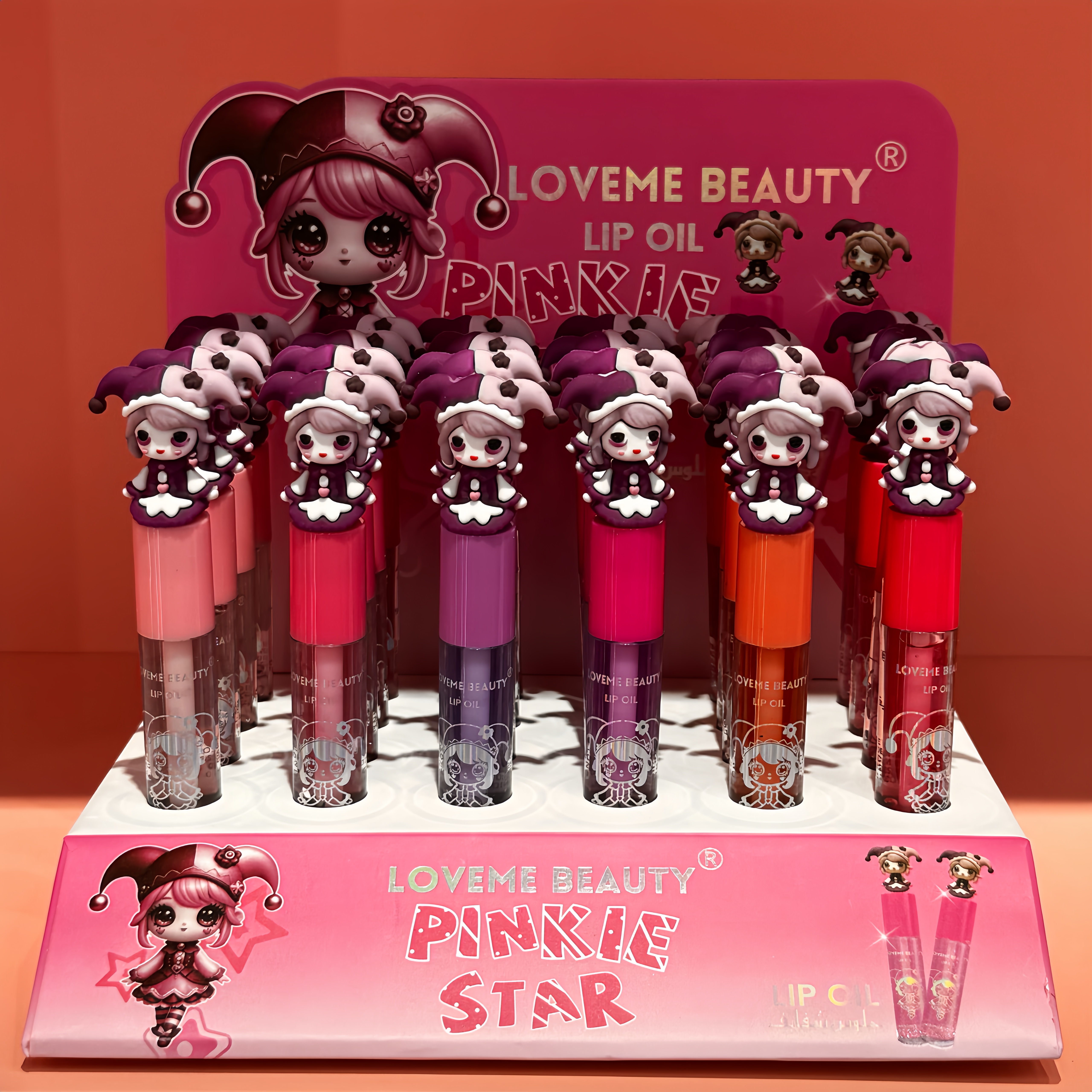 Lip Oil With Cartoon Style Decoration and Fruit-LOVEMEBEAUTY