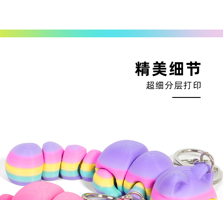 跨境3d打印可爱幸运猫汽车包包钥匙扣挂件小饰品礼品厂家批货代发详情5