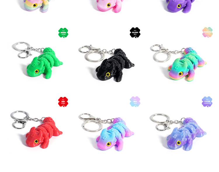 3d打印幸运龙立体关节活动书包钥匙扣环挂件小饰品配件礼物批货详情10