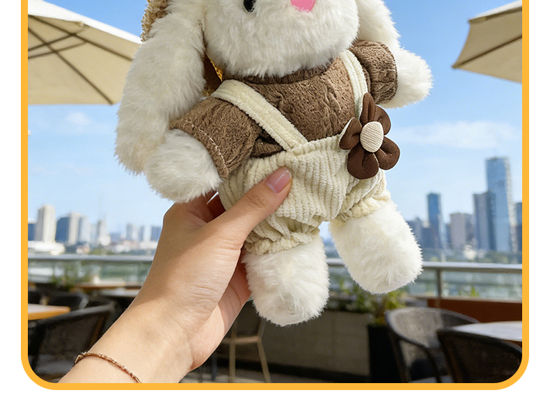 Plush rabbit doll, cute toy, children's fabric doll gift, pet pillow, soft and adorable plush toy rabbit style pic 11