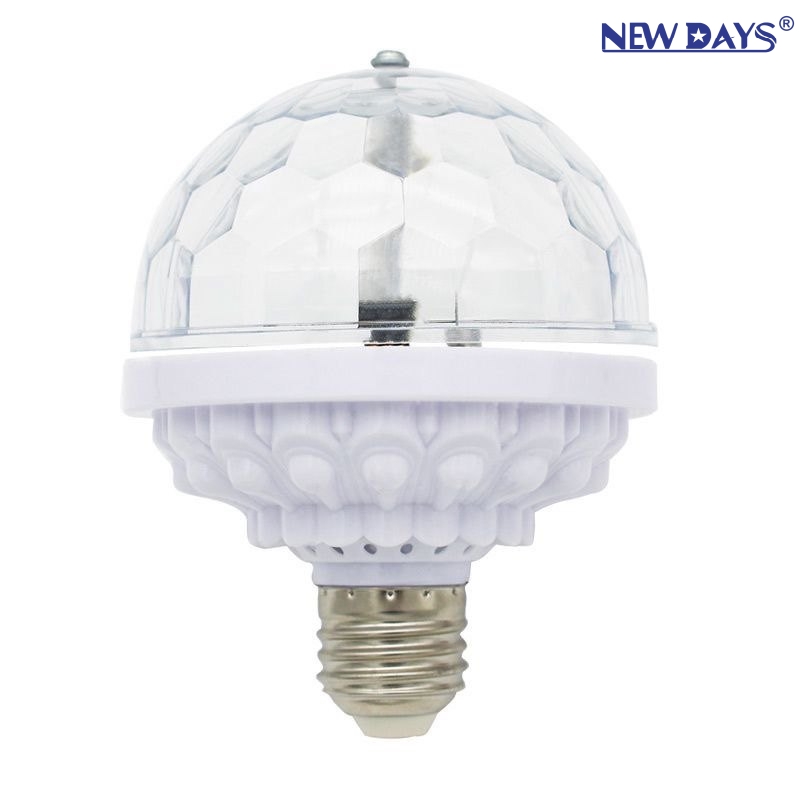 NEWDAYS brand cross border new LED blanco creativo color rotary stage light home flash color cambio de color luces de atmósfera decoración de vacaciones cristal bola mágica luz Item Picture
