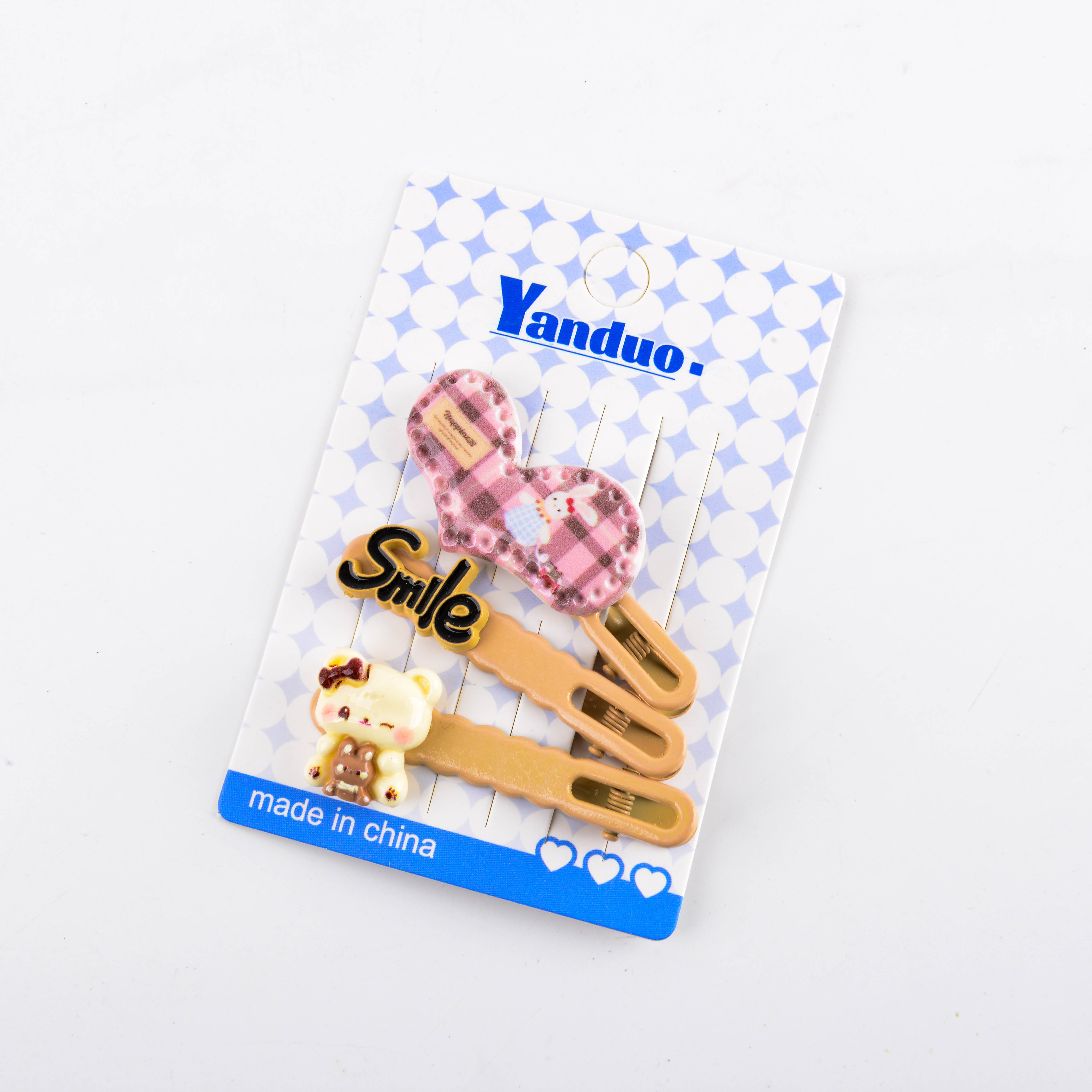 New Korean-style fabric checkered baby girl baby cartoon cute bow children's BB clip and sweet broken hair bangs clip Application Scenario