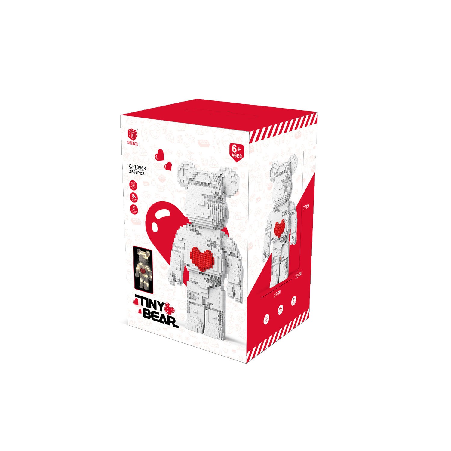 乐高积木玩具熊布鲁可遥控电玩趣味拼装儿童益智玩具礼盒