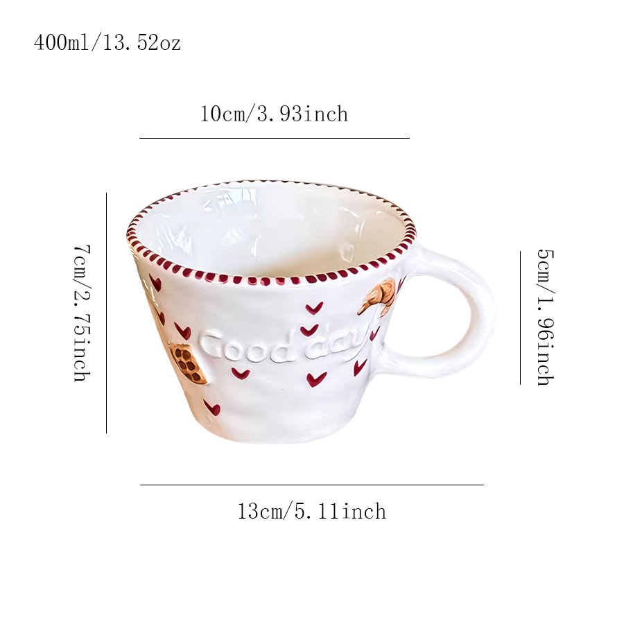 陶瓷杯咖啡杯杯子牛奶杯马克杯喝水简约公司泡茶高颜值羊脂玉设计感酒店伴手礼小众北欧风民宿家居骨瓷情侣可定制牛奶可爱怀旧纪念