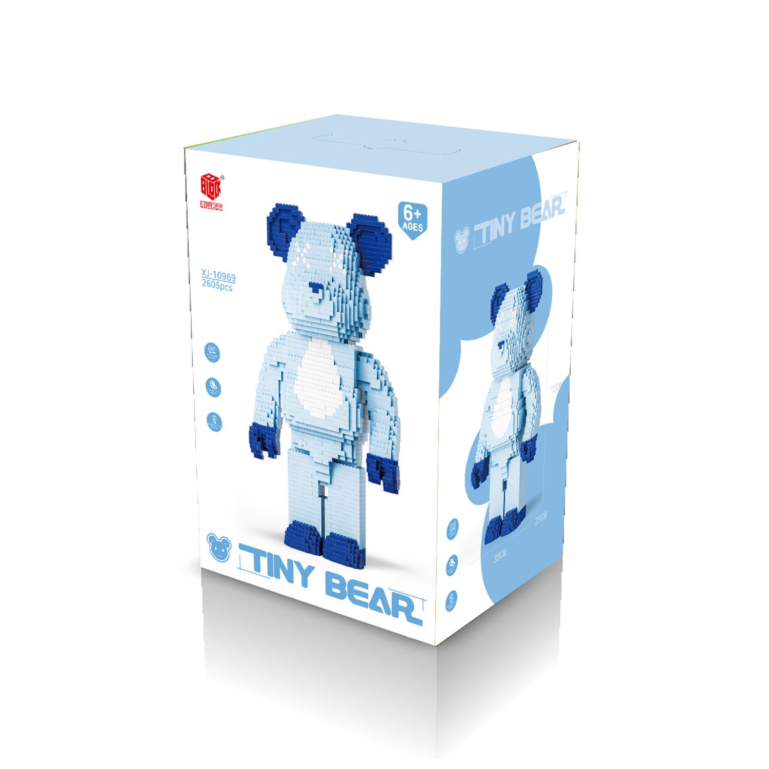 乐高积木积木玩具小熊主题拼插创意儿童益智积木花款布鲁可变形金刚适合男孩女孩