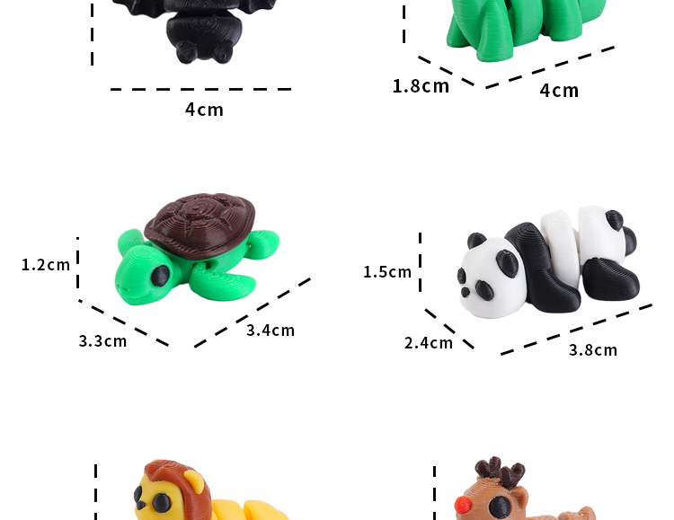 3d打印卡通模型跨境节日爆款动物玩具宠物手办公仔潮玩摆件造景批详情7