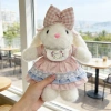 Plush rabbit doll, cute toy, children's fabric doll gift, pet pillow, soft and adorable plush toy rabbit style details Picture