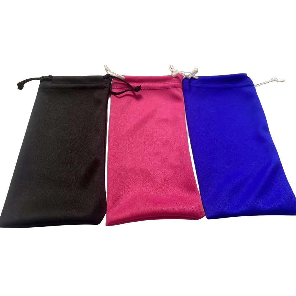 Knitted fine fiber sunglasses and eyeglass cloth bag full figure