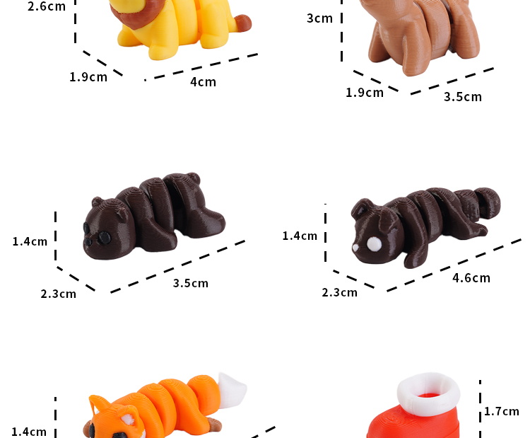 3d打印卡通模型跨境节日爆款动物玩具宠物手办公仔潮玩摆件造景批详情8