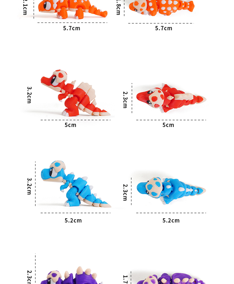 现货3D打印多色亚马逊跨境蛋壳小恐龙创意恐龙摆件手办礼物摆件批详情7