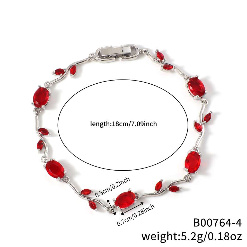 跨境热销2025奢华风品质锆石微镶手链 ins风轻奢满钻树枝手饰批发手链