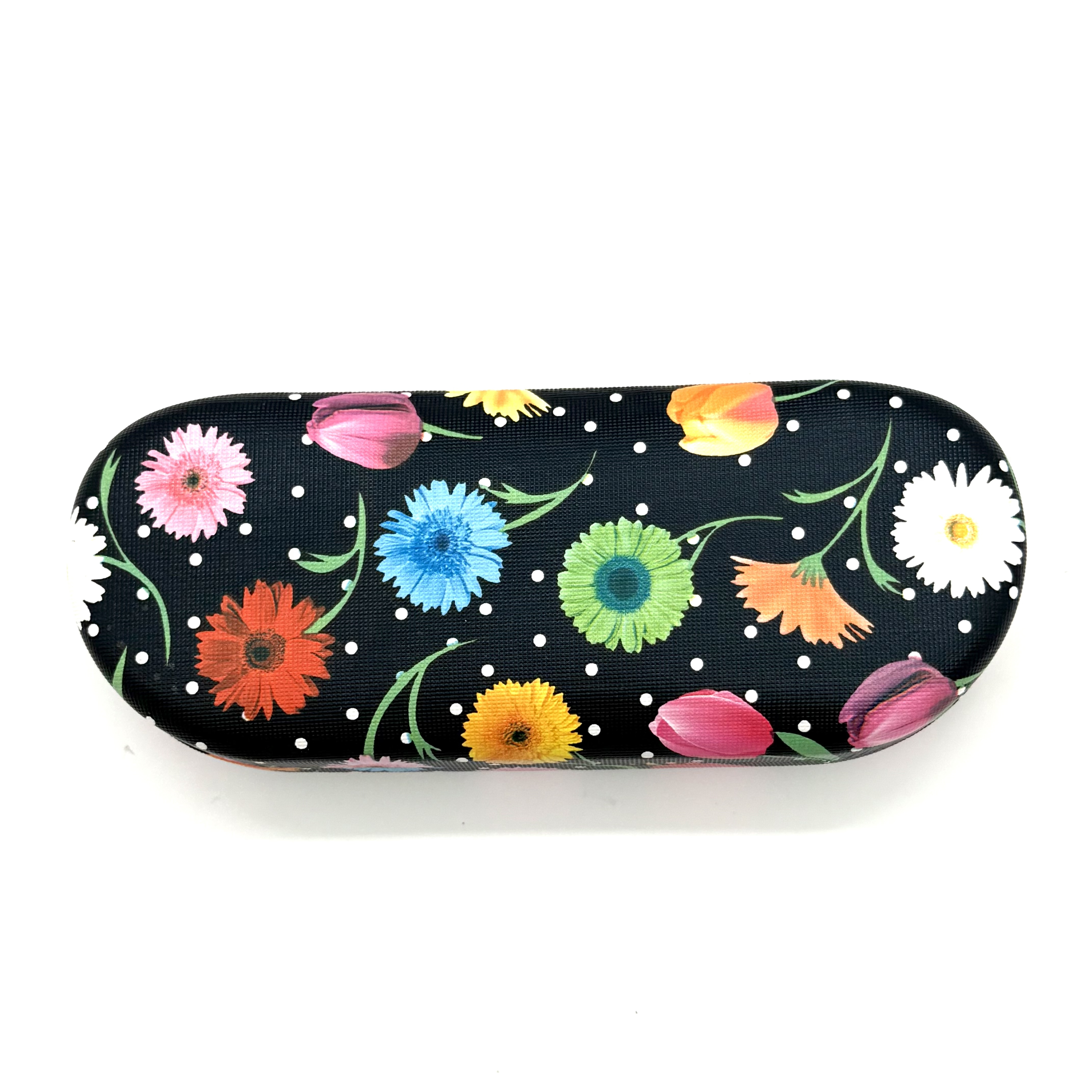 Leather printed glasses case, optical glasses, myopia glasses, reading glasses case Specification drawing