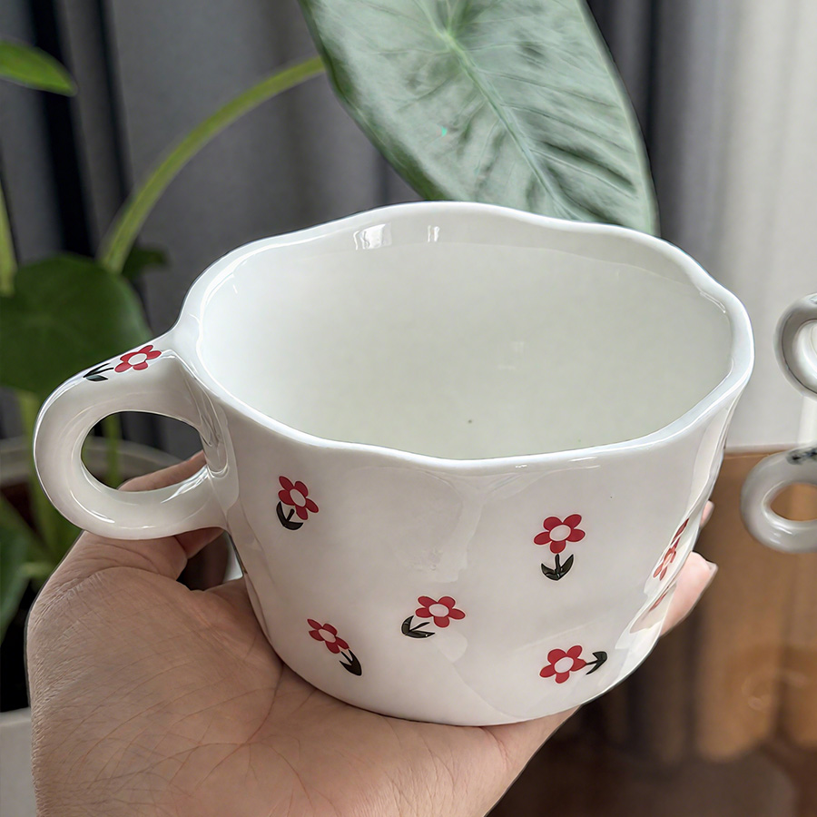 马克杯/杯子/仿搪瓷陶瓷杯/陶瓷马克杯/陶瓷杯学生可爱产品图