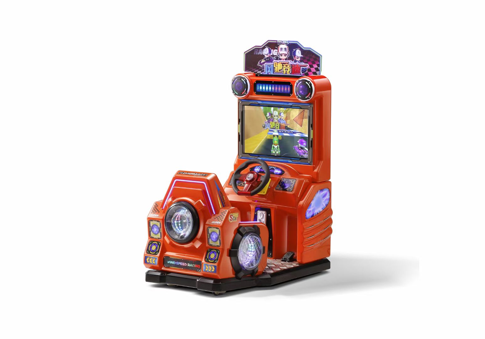 Factory direct sales of swing machines, rocking horses, square car machines, claw machines, gacha machines, and wind racing racing cars Item Picture