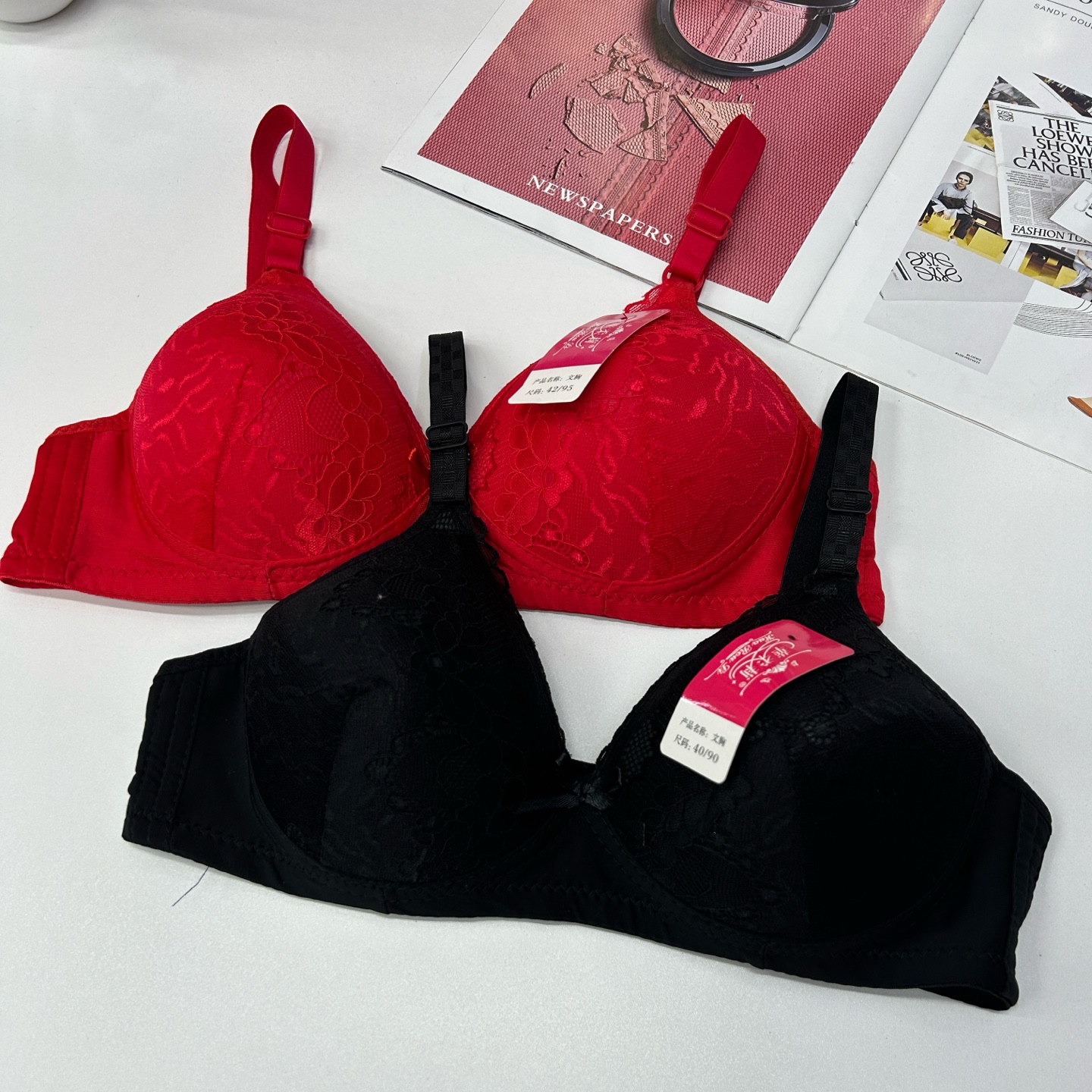 383# Export to the Middle East and Africa women's large-sized bras, comfortable, gathering, sexy and interesting bras, lift bras with underwire, underwear QNI details Picture