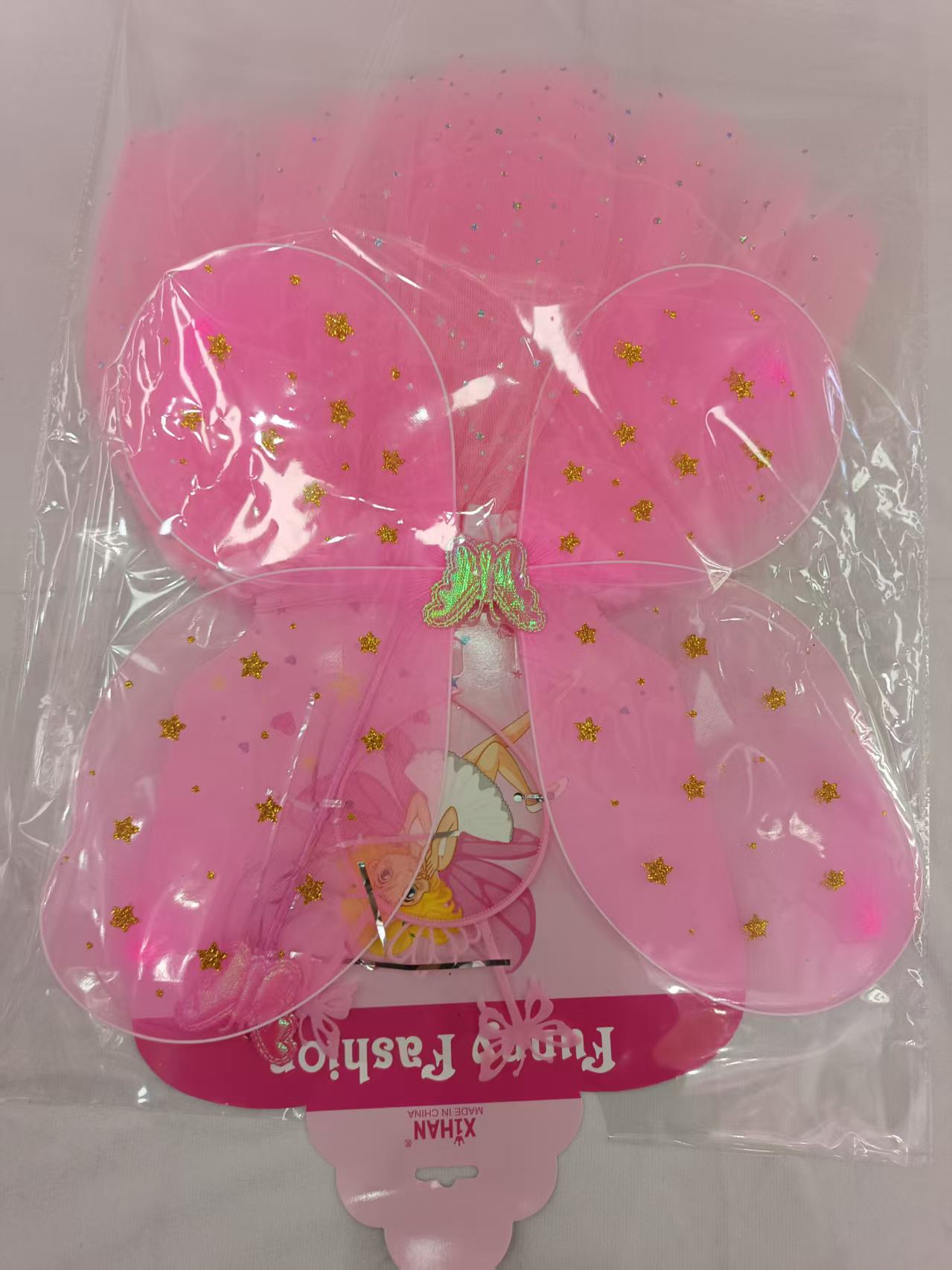 小野粉色蝴蝶翅膀3D打印卡通动物塑胶玩具动物模型儿童益智玩具