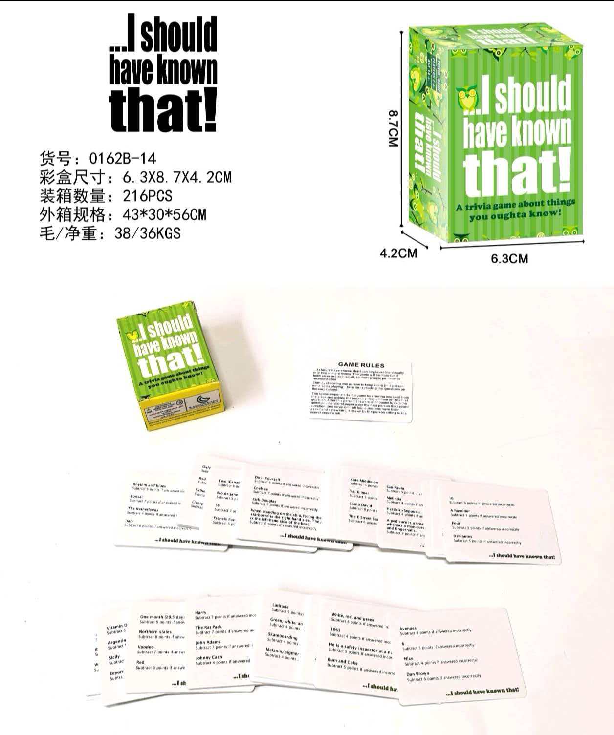 英文...I should have known that！卡牌游戏