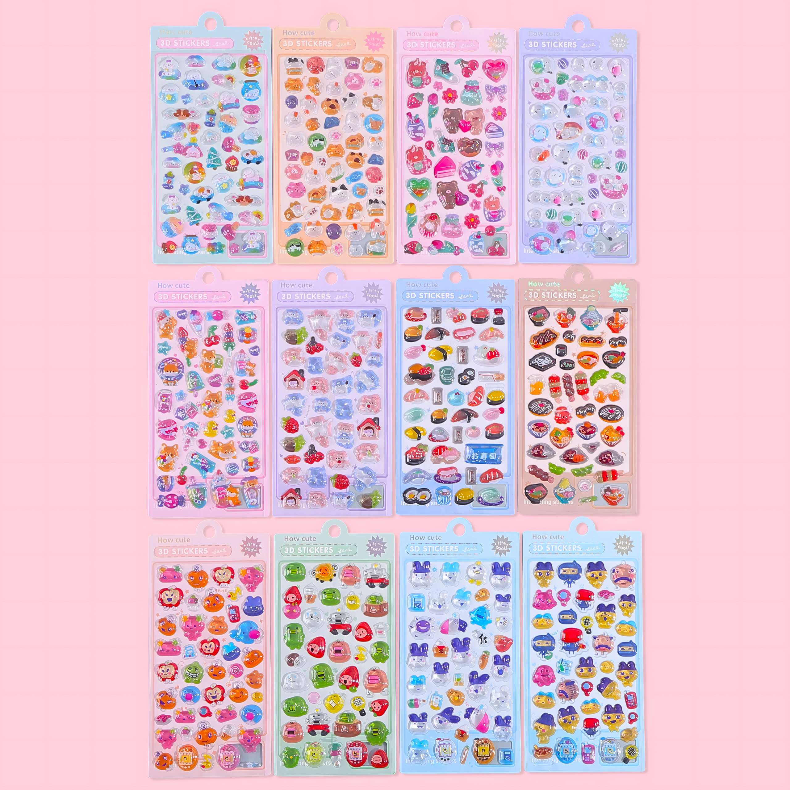 ZS/385爆款5D浮雕随意贴  可以贴到手机 笔记本电脑等等水晶贴