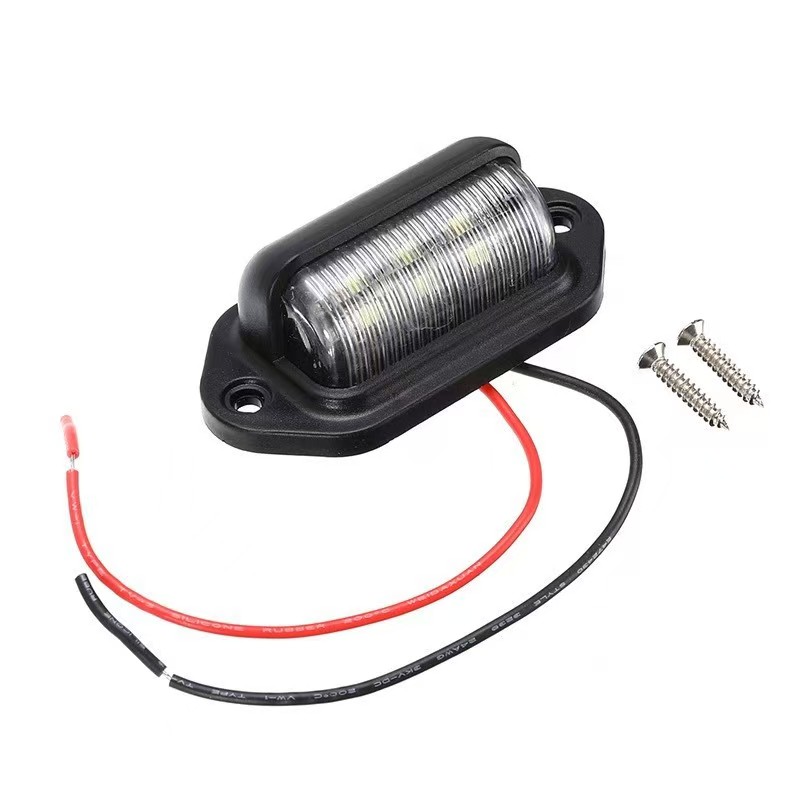 New car and truck 6LED license plate lights, universal taillights, side lights and license plate lights for trucks, vans, buses and trailers pic 6