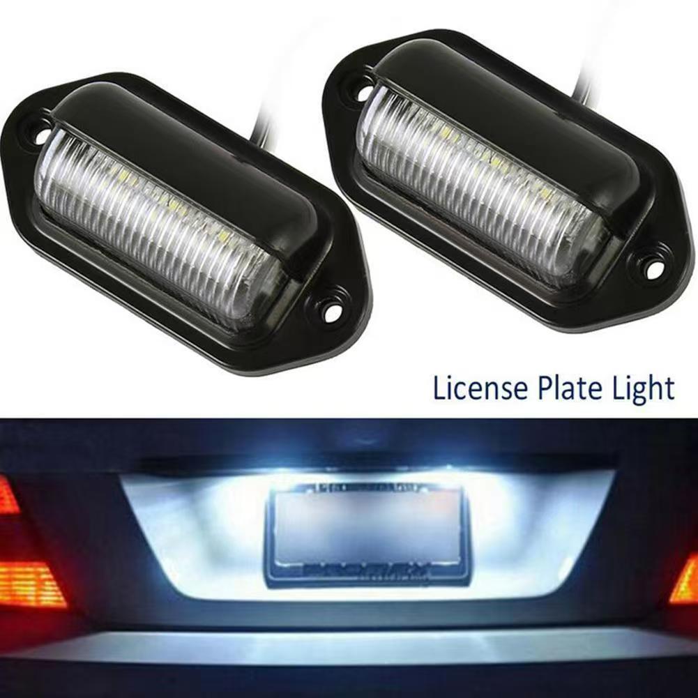 New car and truck 6LED license plate lights, universal taillights, side lights and license plate lights for trucks, vans, buses and trailers Specification image