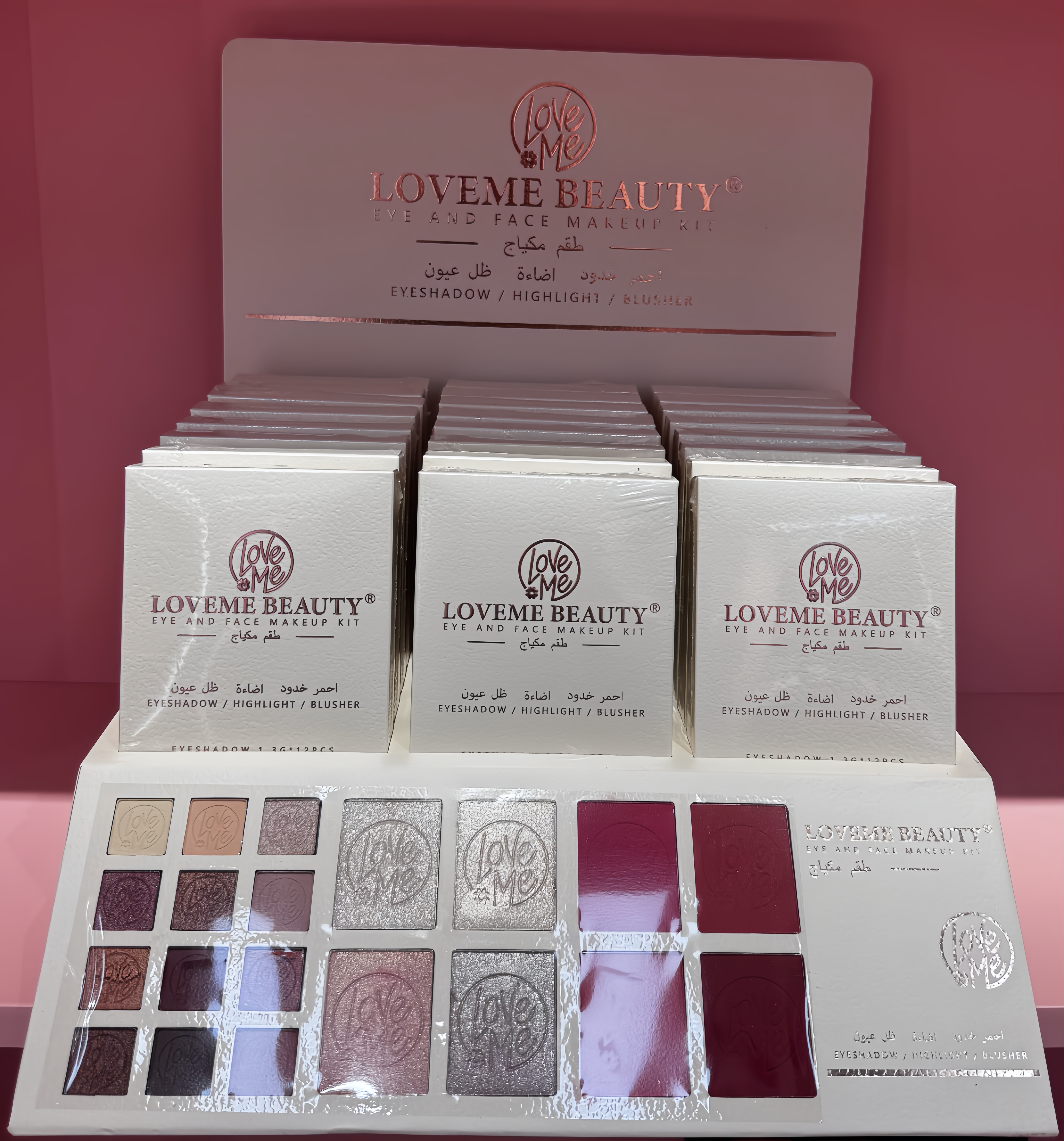 Matte & Shimmer Eyeshadow Palette 3-in-1 Kit - Loveme Beauty