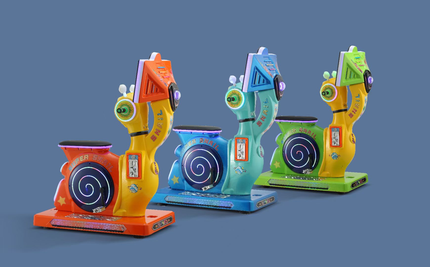 Factory direct sales of swing machines, rocking horses, square car machines, claw machines, gacha machines, snail riders - bicycles Specification image