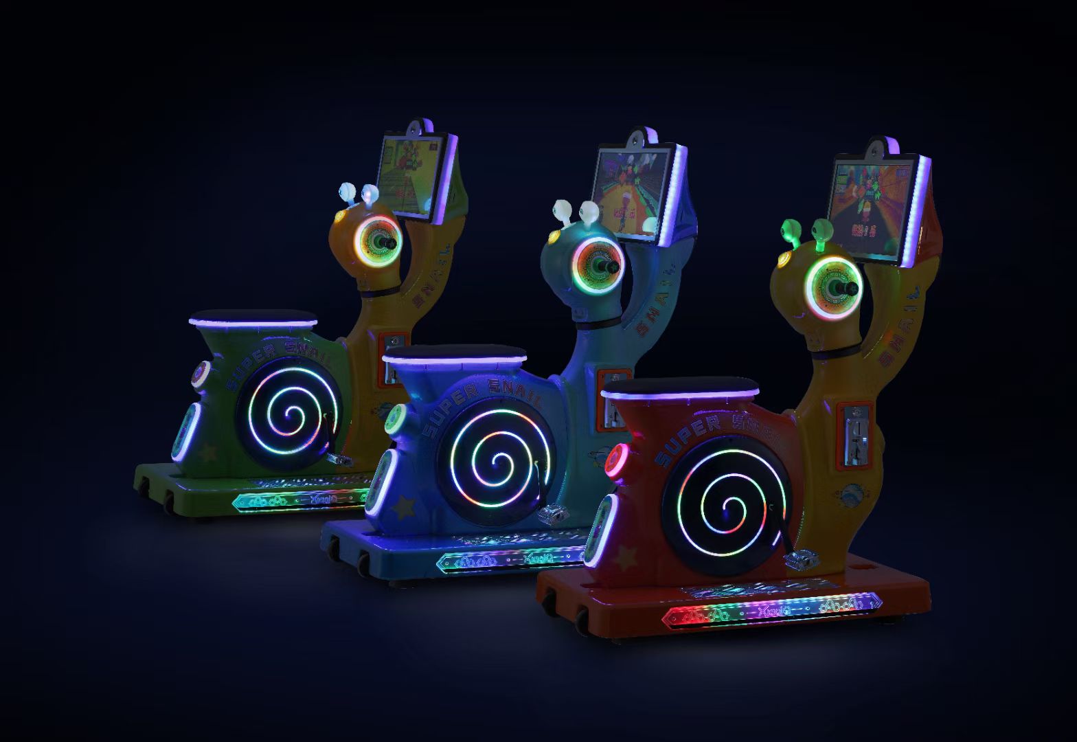 Factory direct sales of swing machines, rocking horses, square car machines, claw machines, gacha machines, snail riders - bicycles detail image 3