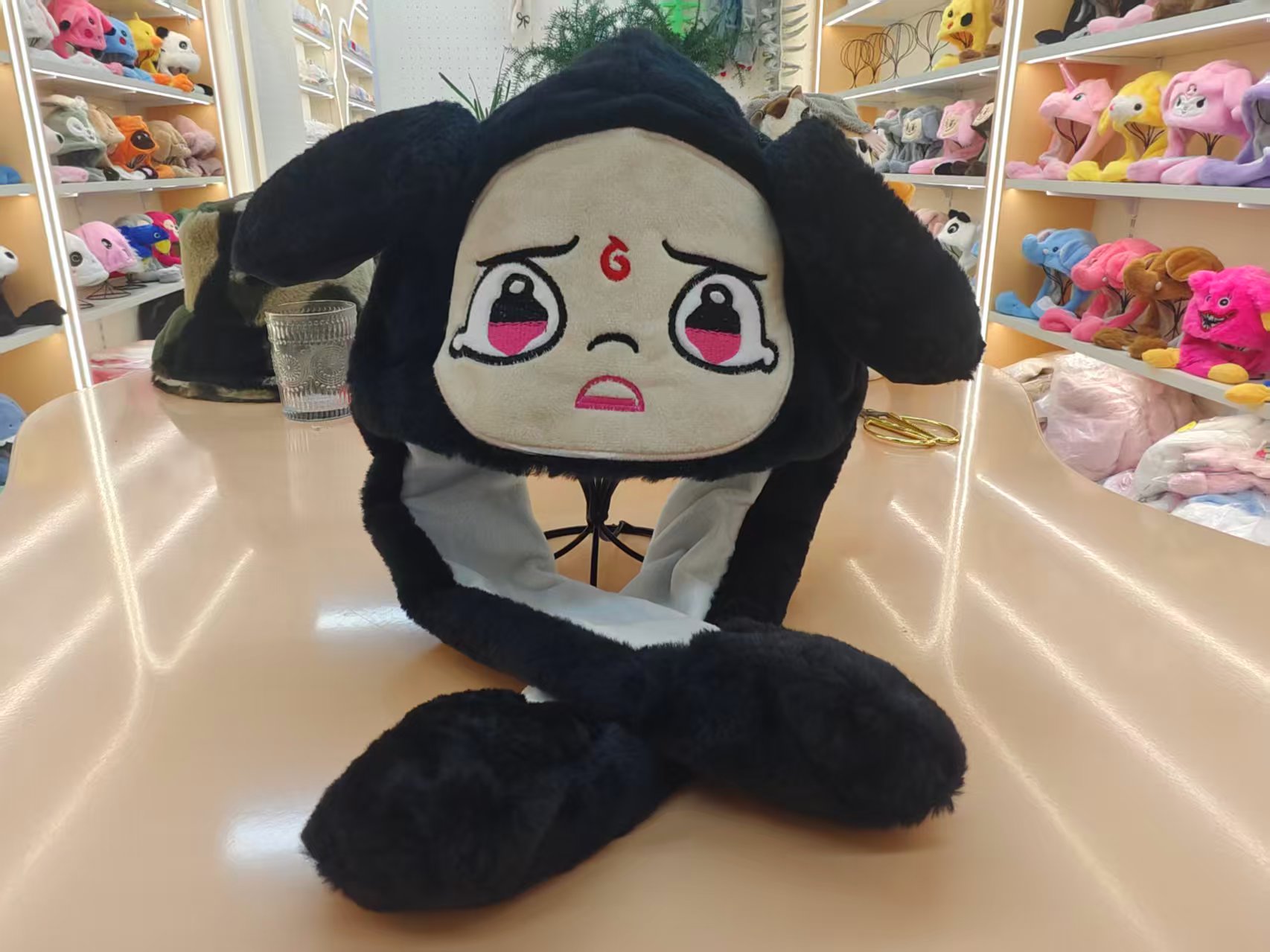 星星人kitty卡通毛绒帽毛绒玩具可爱玩偶儿童礼物赠品柔软舒适