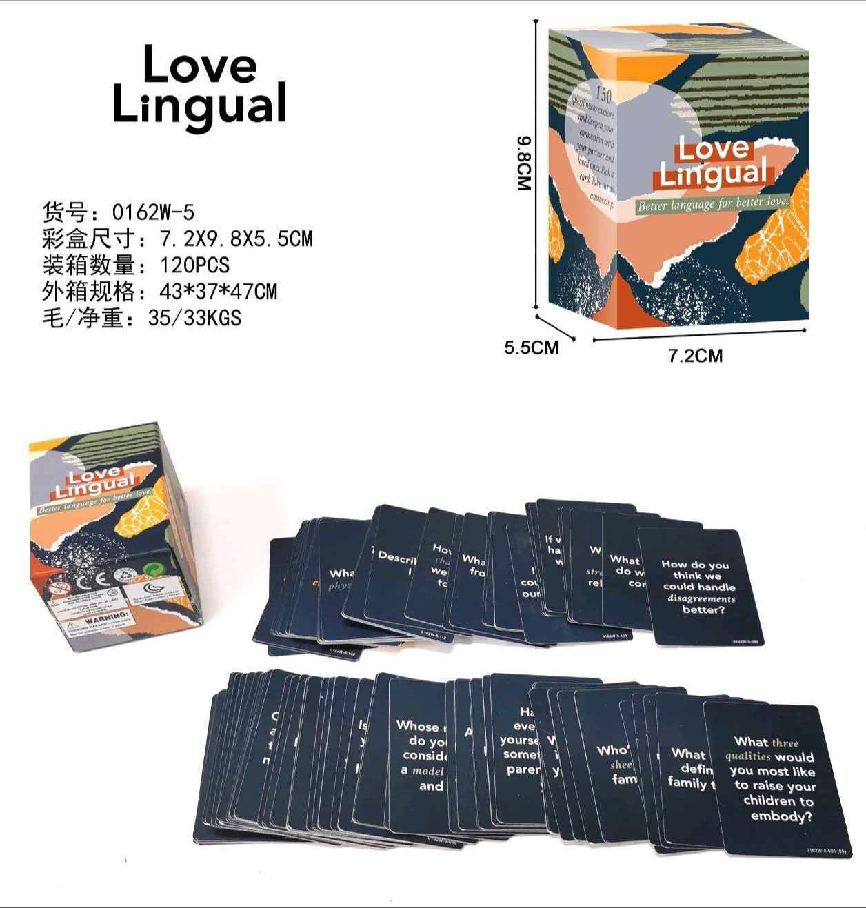 英文Love Lingual卡牌游戏
