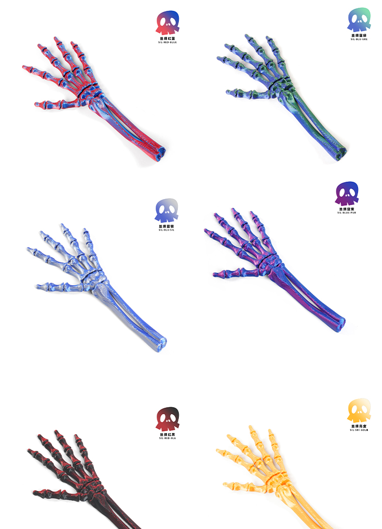 跨境新3D打印万圣节骷髅魔爪手关节可动摆件礼物SkeletonHand玩具详情8