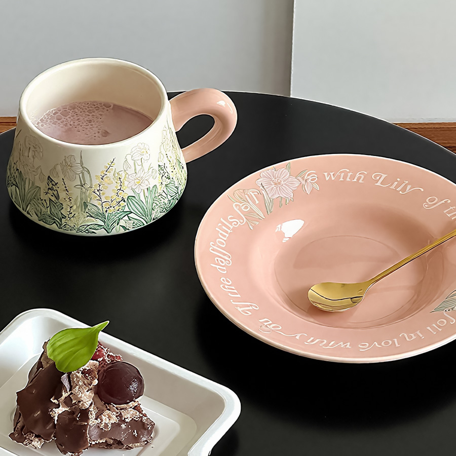 马克杯/杯子/仿搪瓷陶瓷杯/陶瓷马克杯/陶瓷杯学生可爱细节图