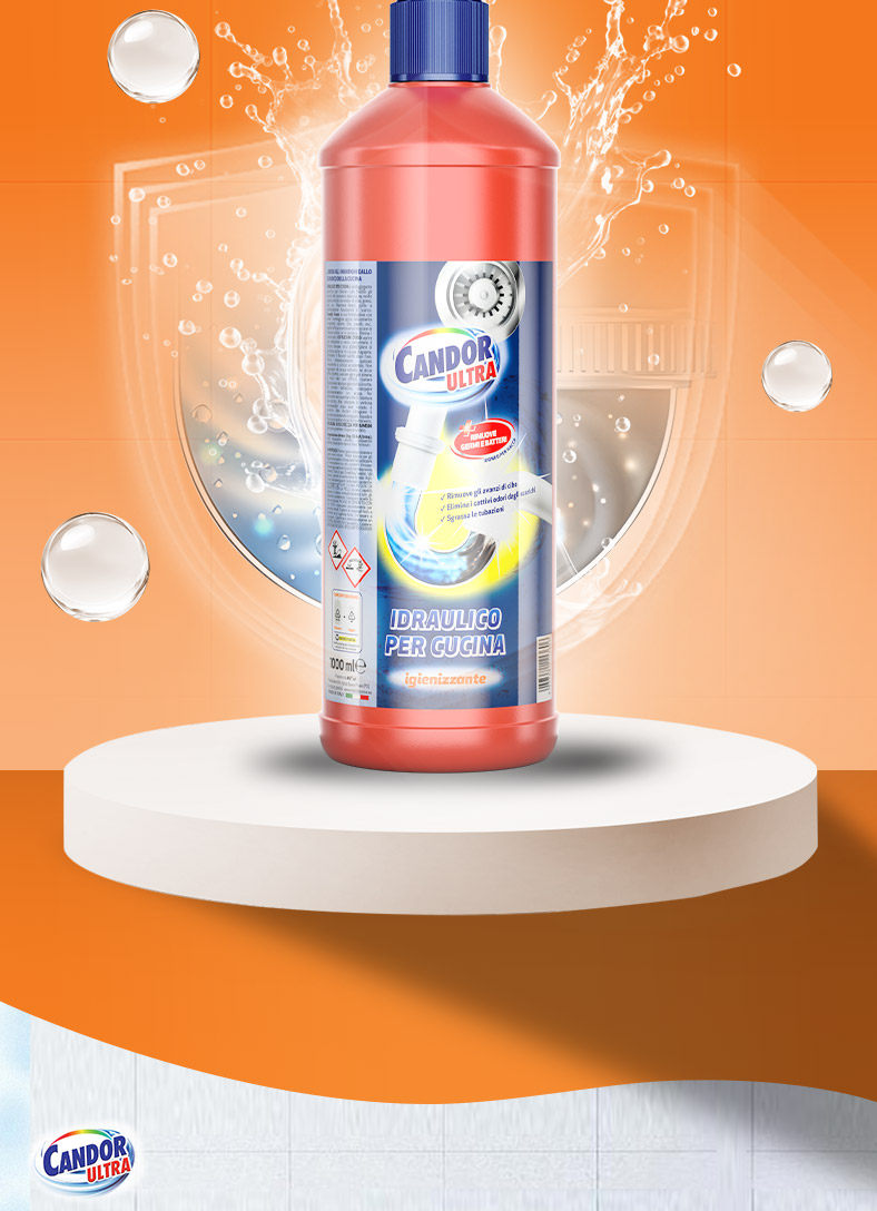 Candor Swan Pipe Unclogging Agent can dissolve hair, tea residue, food residue, grease and sludge. It is a sewer unclogging agent pic 10