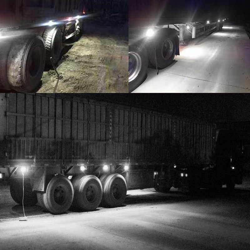 New car and truck 6LED license plate lights, universal taillights, side lights and license plate lights for trucks, vans, buses and trailers pic 7