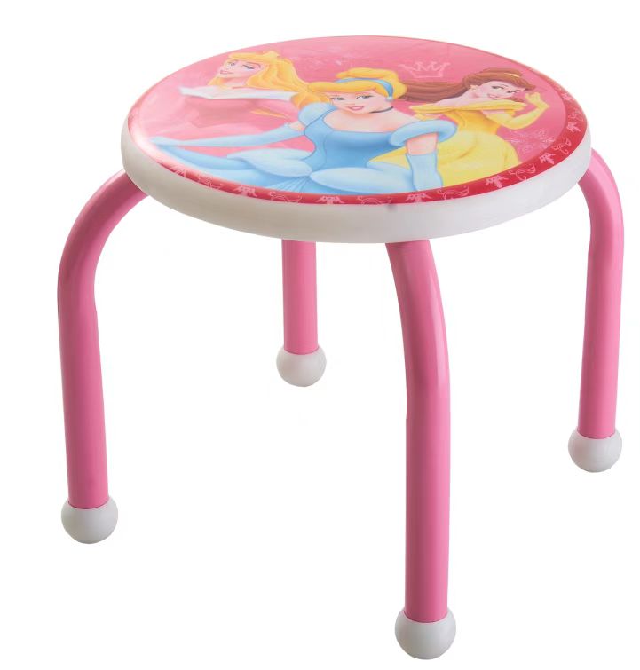 Family iron-legged round stools, living room small stools, baby foot-washing stools, children's stools, fun cartoon factory direct sales Specification image