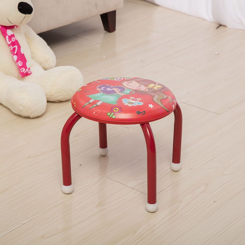 Durable leather-covered small chairs, baby foot-washing chairs, kindergarten stools, calling stools, and fun cartoon products sold directly by the manufacturer details Picture