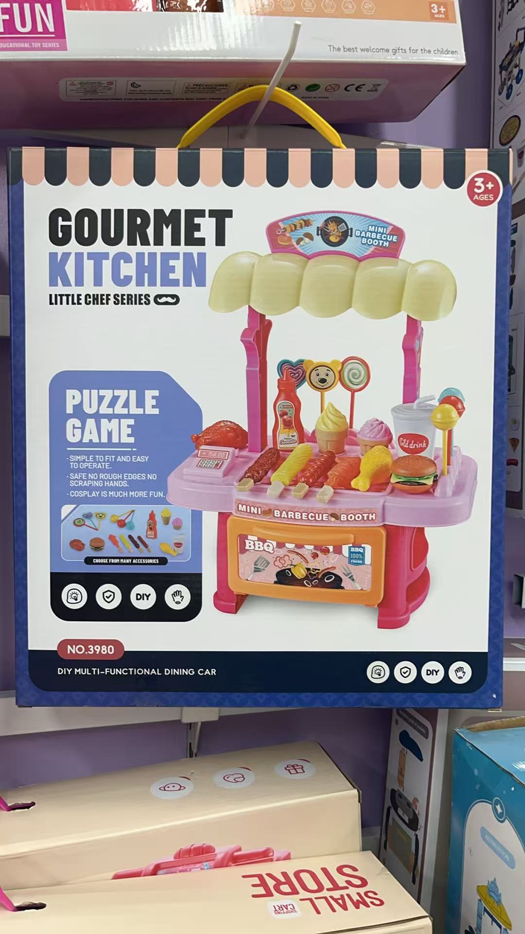 GOURMET KITCHEN小厨神系列迷你烧烤摊玩具厨房女孩玩具套装做饭娱乐