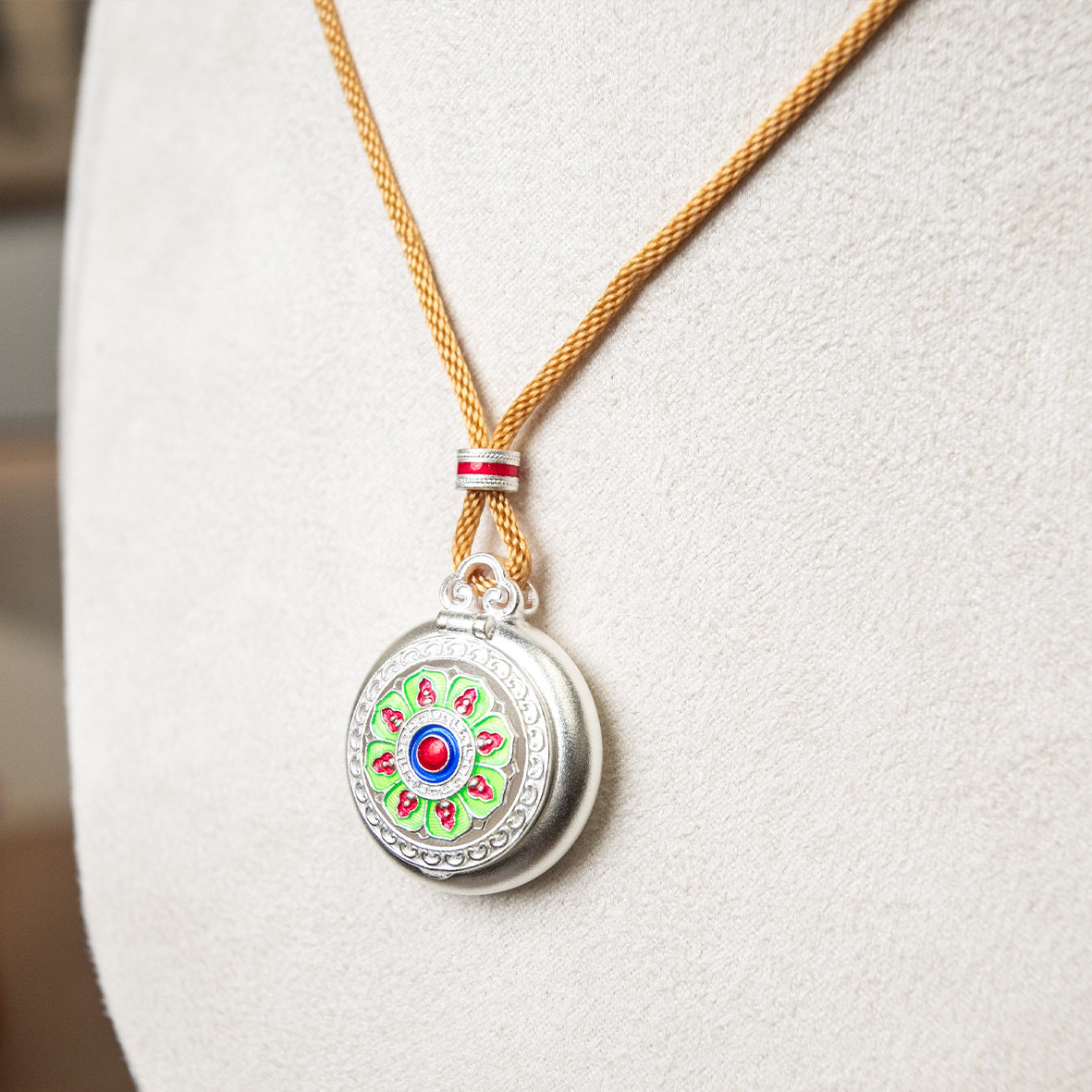 Electric white 999 pure silver enamel color flexible and openable chain set details Picture