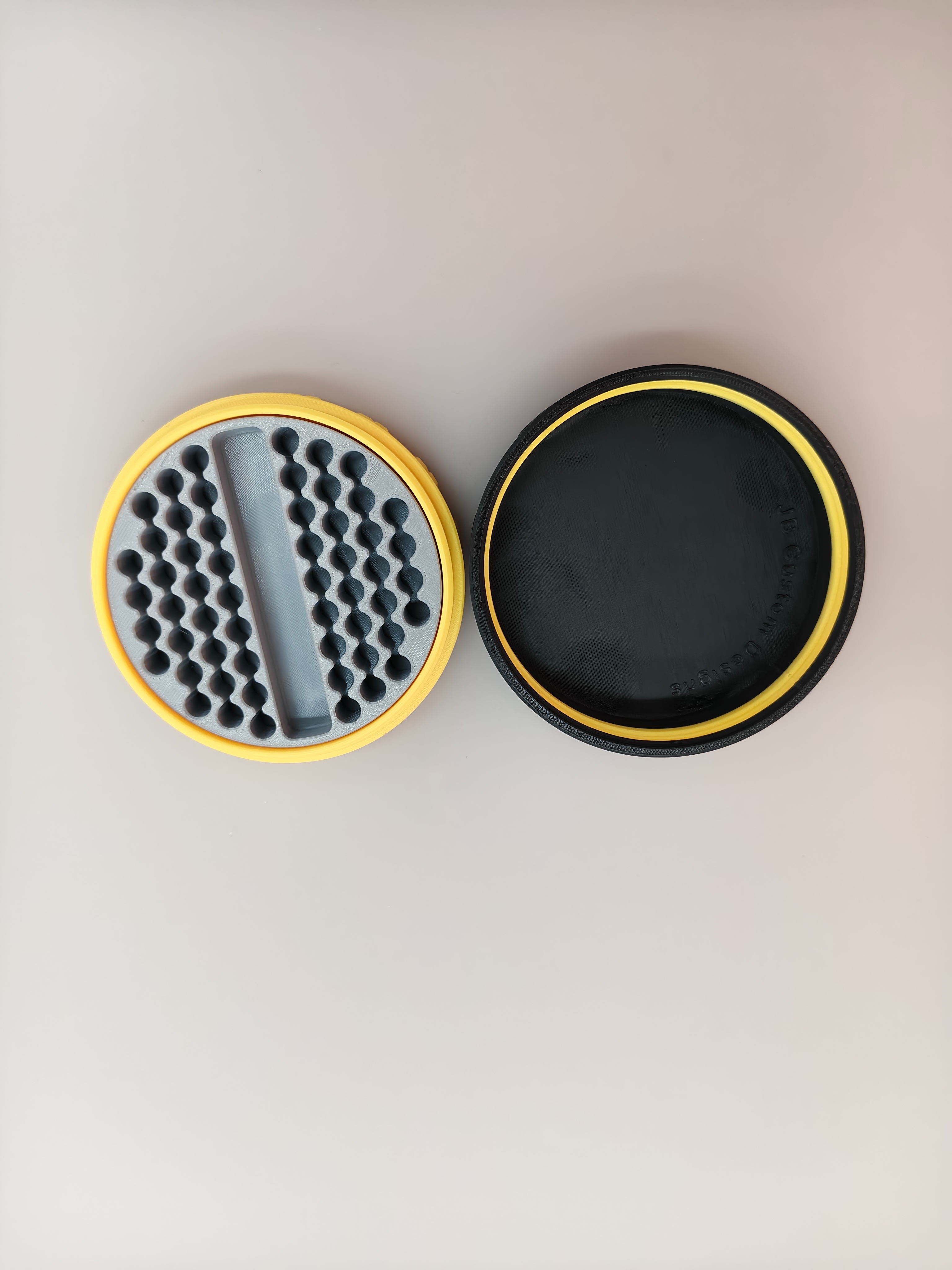 Circular double-layer storage box, blind box, display stand, right-angle cabinet, organizing box, screw magic tool