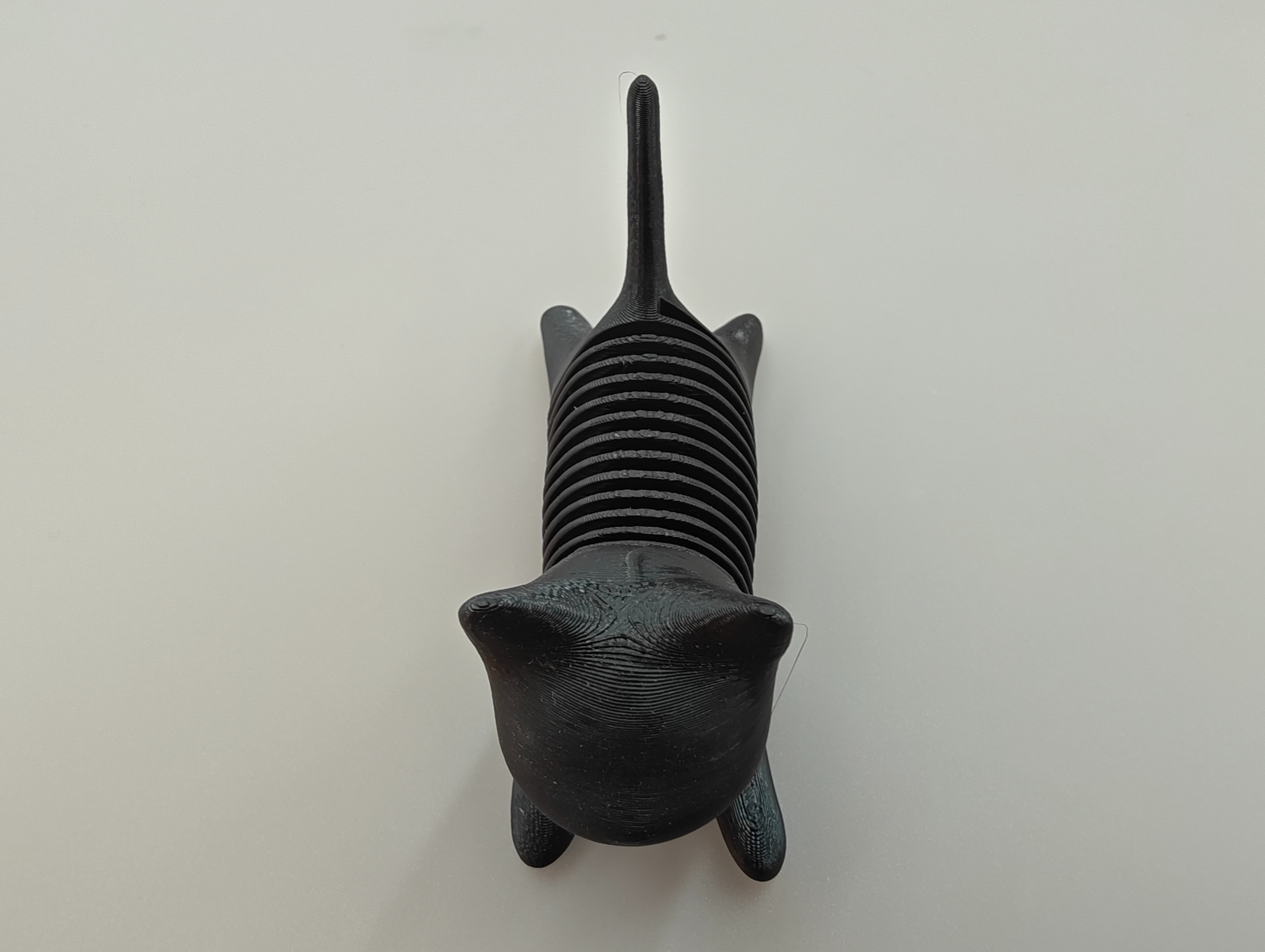 Black 3D printed cat-shaped ornaments, creative craftsmanship, home decoration, pet-shaped display gifts and fine products details Picture