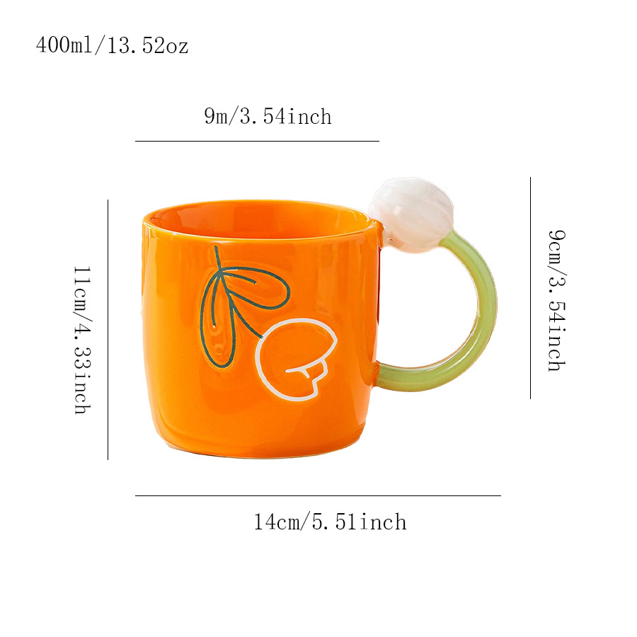 陶瓷杯咖啡杯马克杯茶杯杯子水杯手工热饮简约印花纪念卡通花卉喝茶牛奶ins风带盖儿童马卡龙小众三口带手柄骨瓷茶水景德镇麦片