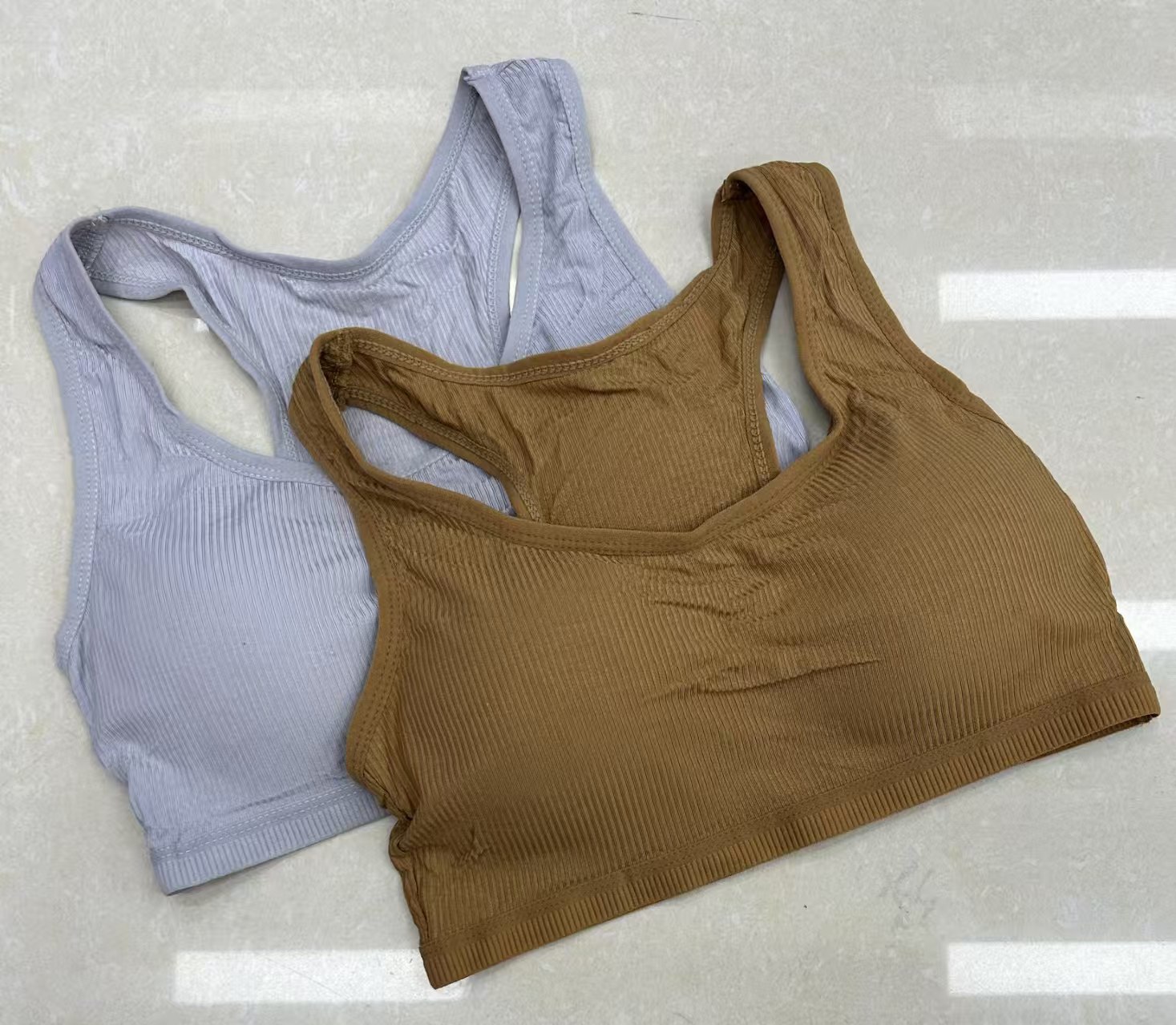 333# Foreign trade export Middle East and Africa Women's sporty and beautiful back-crossing solid color cotton women's beautiful back underwear QNI details Picture