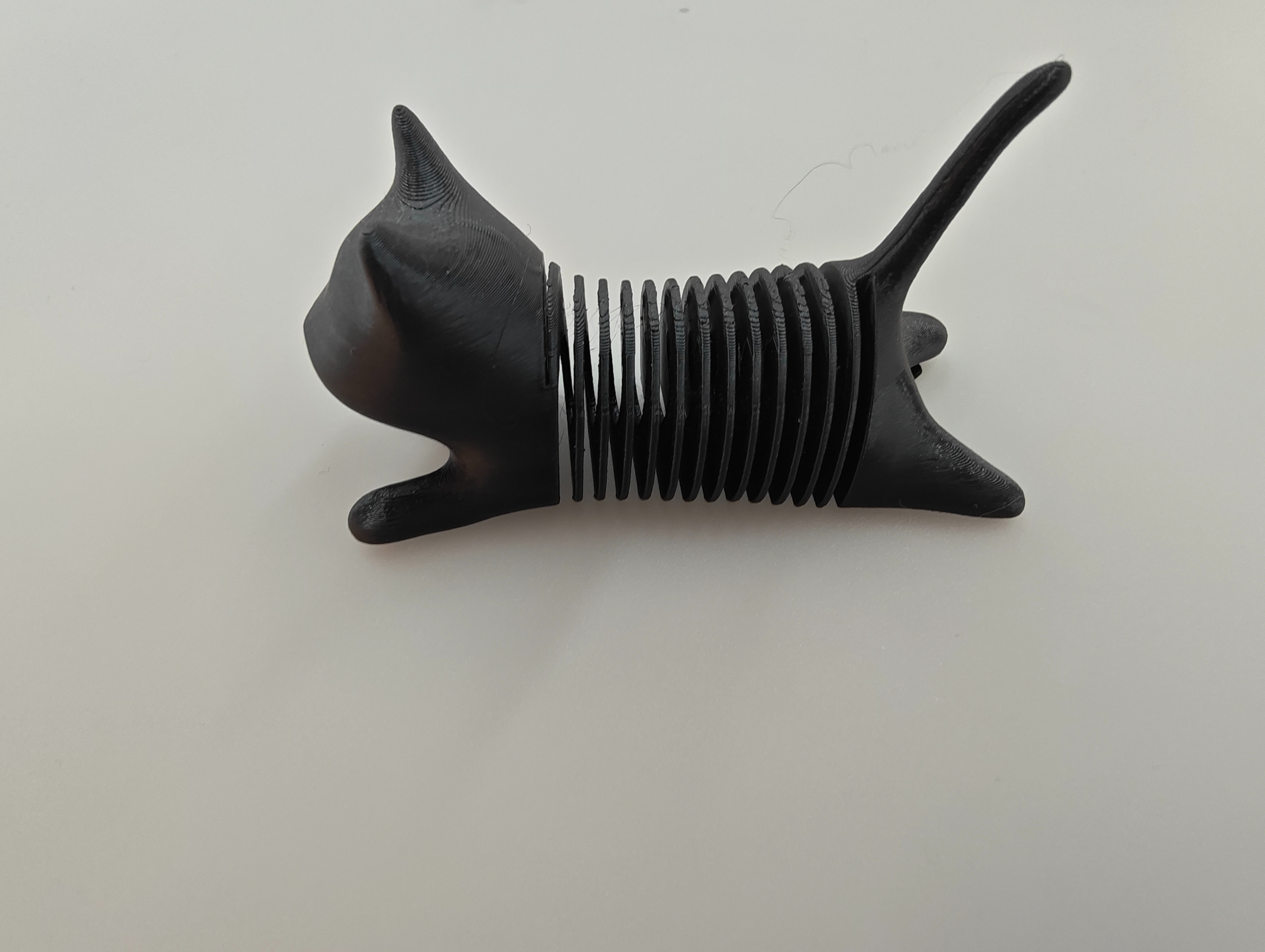 黑色3D打印猫形摆件 创意工艺家居装饰宠物造型摆设礼品精品