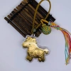 The Year of the Horse plastic foil gold style keychains, pendants and bags, with a minimum order of one. The color of the braided rope will be randomly dispatched Application Scenario