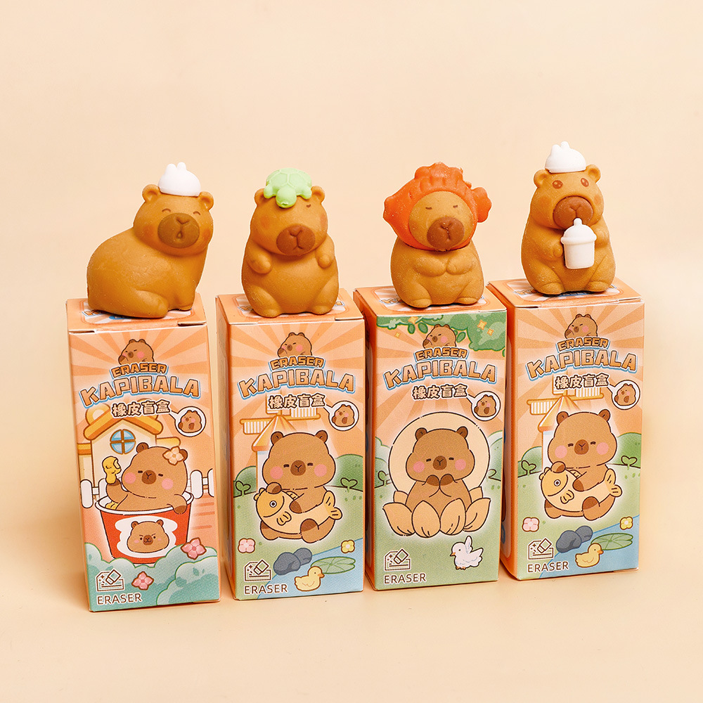 Kapibala rubber blind box, trendy blind box figurines, rubber toy gifts Specification image