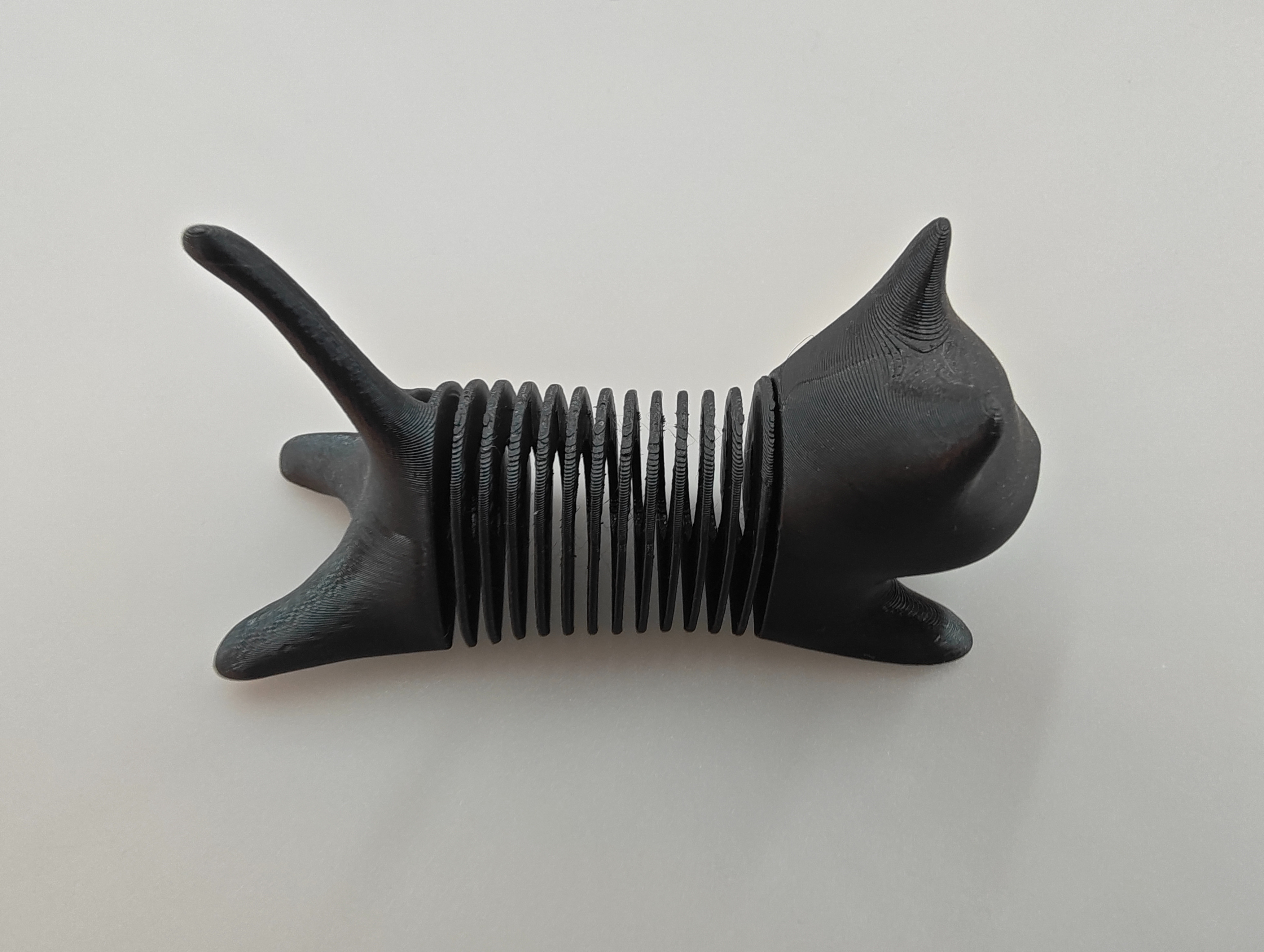 Black 3D printed cat-shaped ornaments, creative craftsmanship, home decoration, pet-shaped display gifts and fine products Specification image