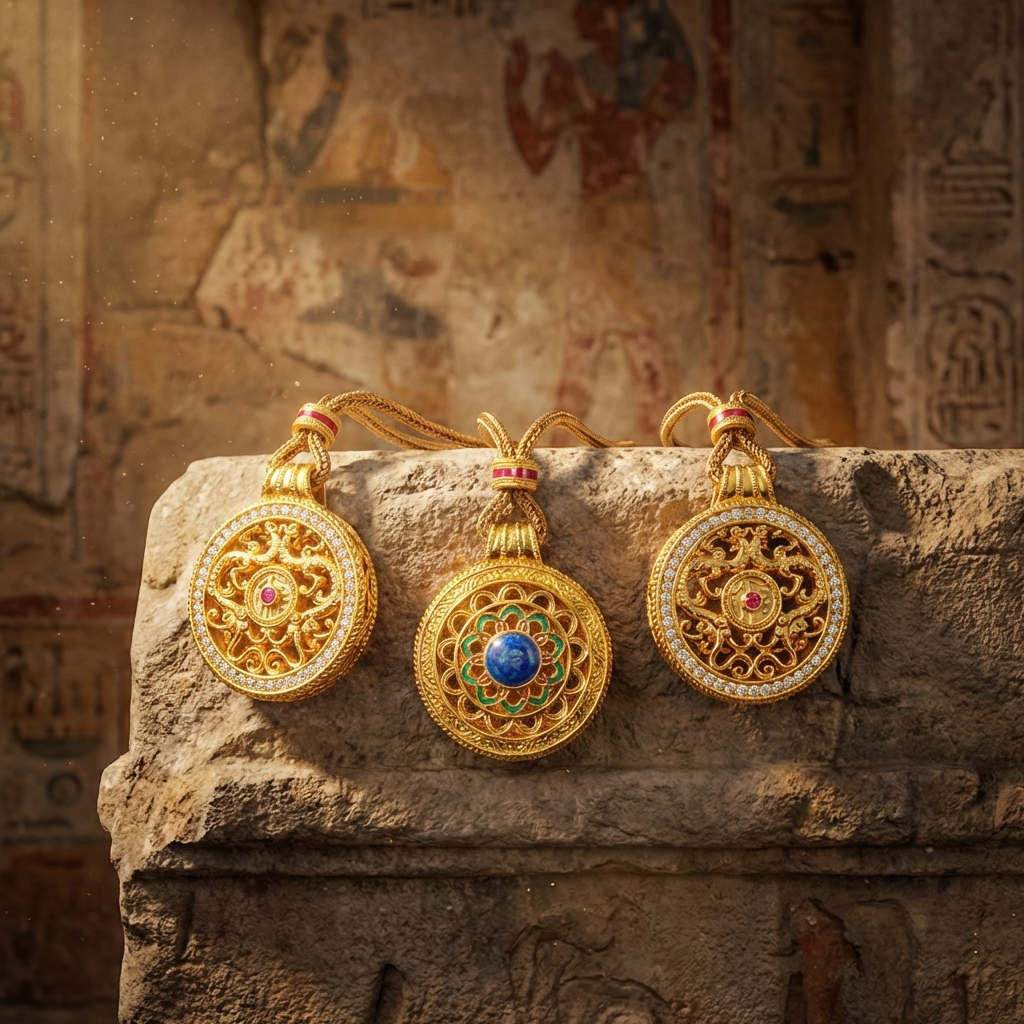 Gold gold-encrusted silver moissanite inlaid pendant, hand-carved and hollowed-out dragon pattern Thangka jewelry, silver accessory for women