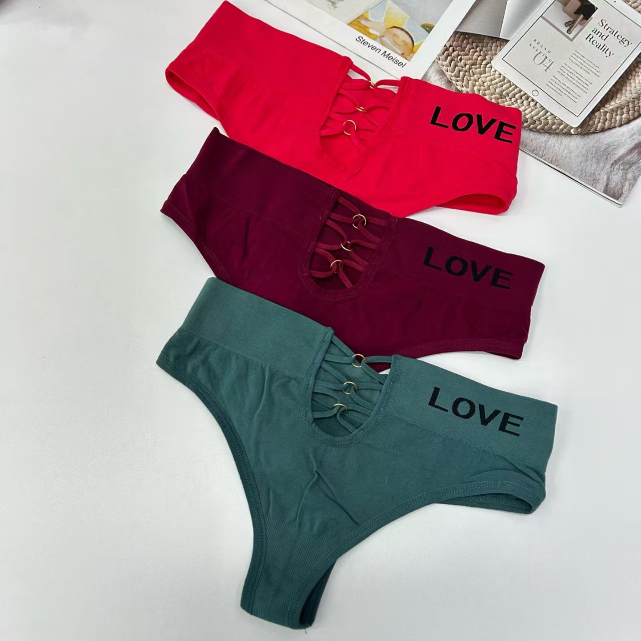 004# Foreign Trade Bestseller Seamless Sexy thong, high-waisted waist fitness yoga underwear, sports T pants, women's fashionable and sexy QNI Application Scenario