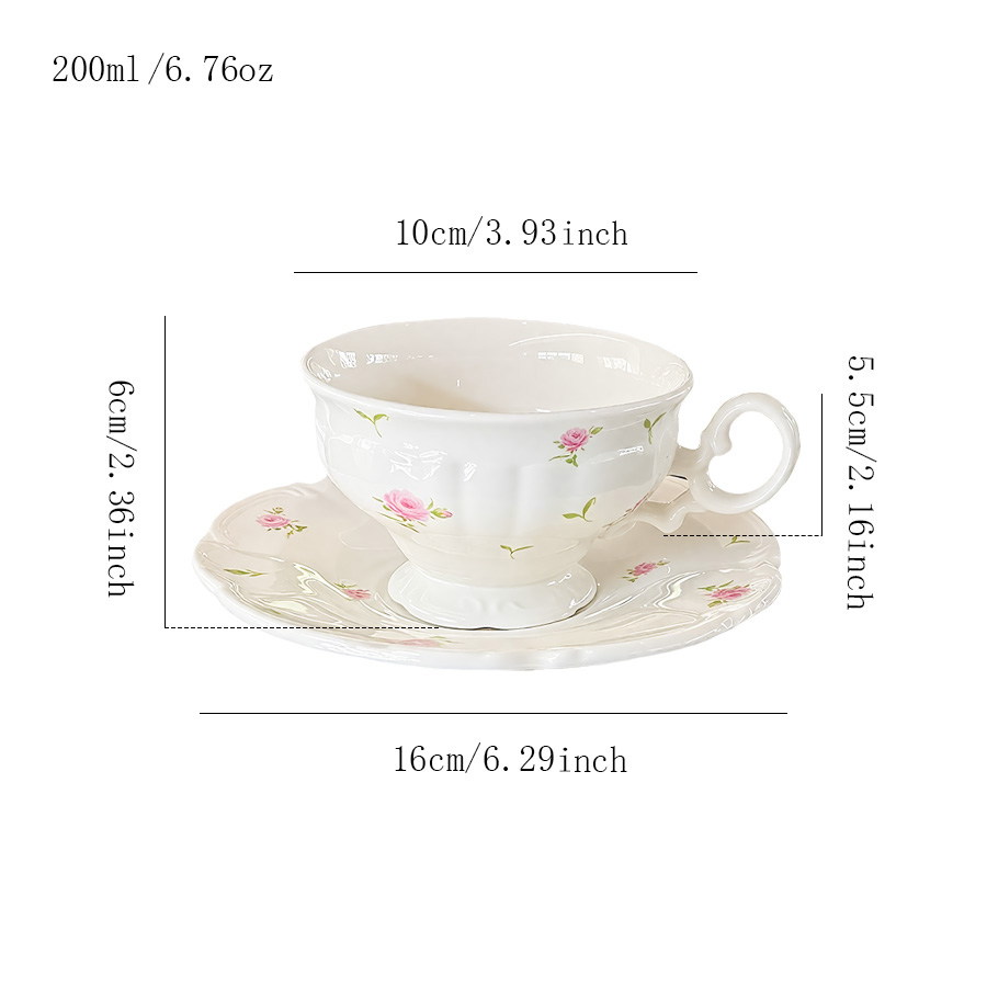 陶瓷杯蝶套装咖啡杯牛奶杯马克杯水杯马卡龙一家冷饮轻奢泡茶茶水小众家用会议室简约ins风活动骨瓷哑光过滤纯白色创意羊脂玉