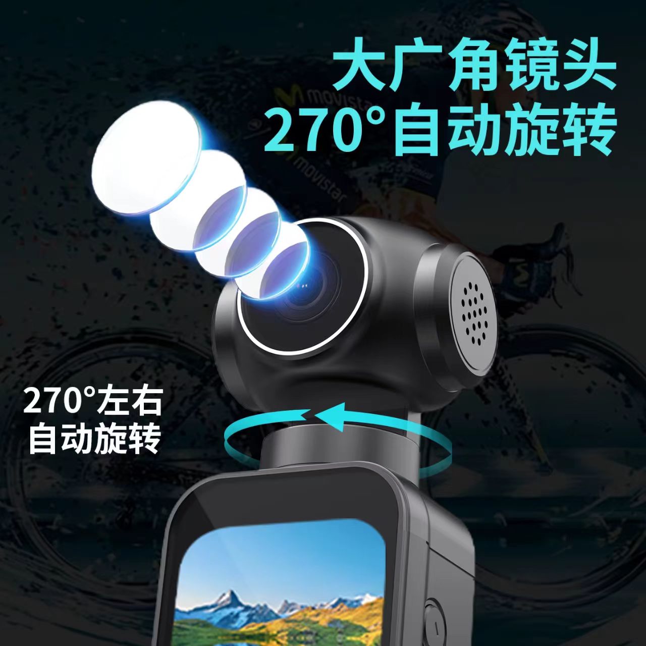 迷你黑色便携式相机数码照相机主体迷你相机续航电池便携拍照神器详情4