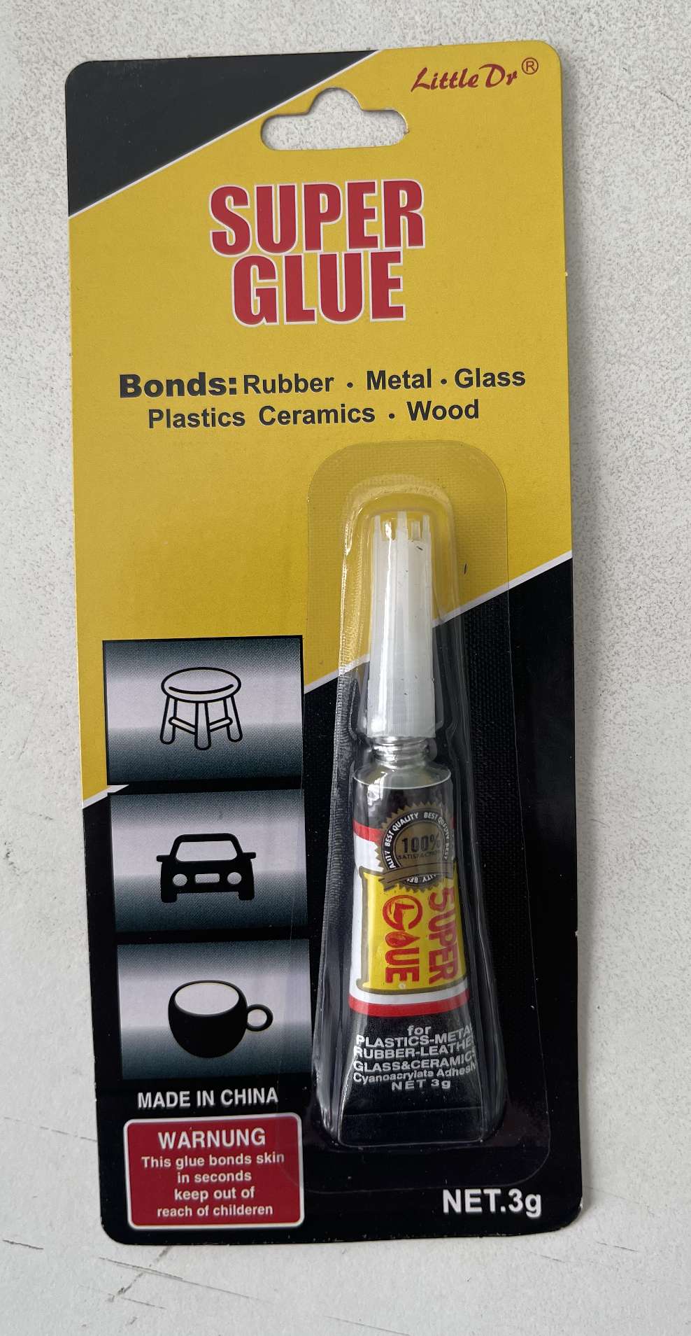 单支合成胶粘 瞬间胶水胶水粘接强力耐用 厂家直销 288pcs DG-A32